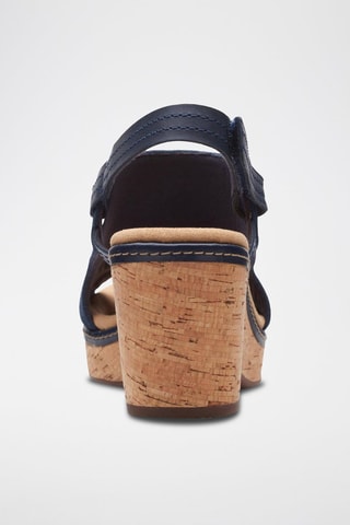 Sandales à talons en nubuck Giselle - Bleu marine