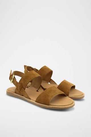 Sandales en nubuck Karsea - Marron