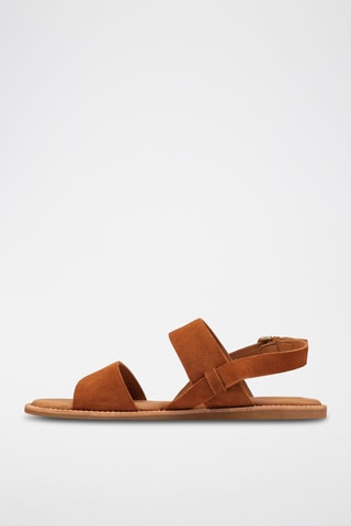 Sandales en nubuck Karsea - Marron