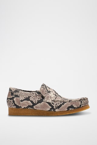 Mocassins en nubuck Wallabee Loafer - Gris clair