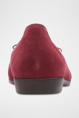 Ballerines en nubuck Darcey - Rouge