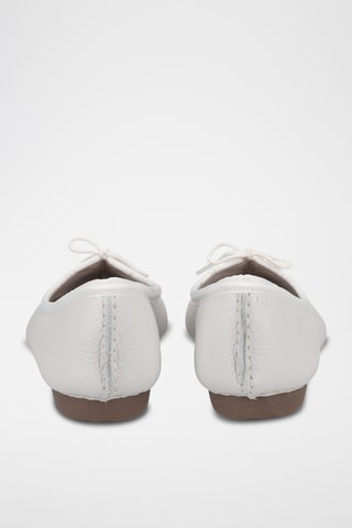 Ballerines en cuir Freckle - Blanc