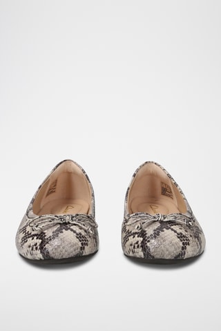 Ballerines en cuir Fawna - Ecru et taupe