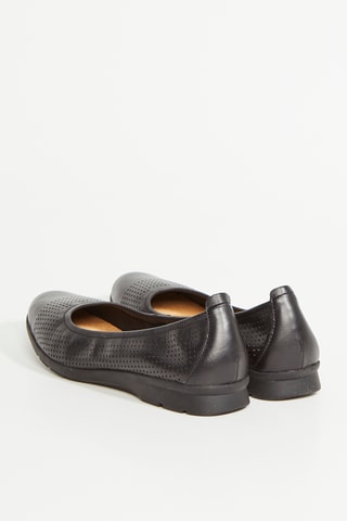 Ballerines en cuir Jenette - Noir