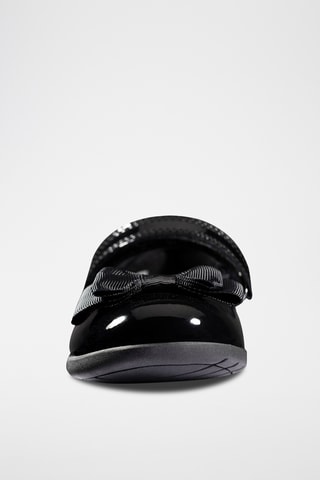 Ballerines en cuir verni Scala - Noir