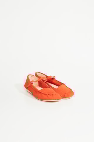 Babies en nubuck Freckle - Orange