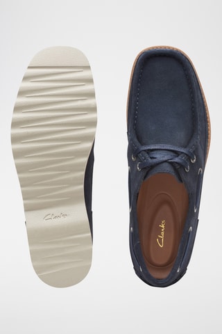 Chaussures bateau en nubuck Durleigh - Bleu marine