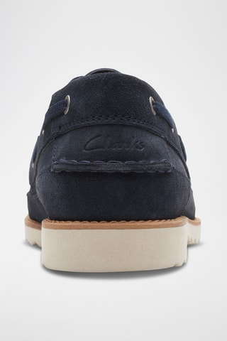 Chaussures bateau en nubuck Durleigh - Bleu marine