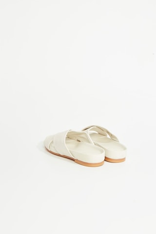Mules en cuir Pure Cross - Blanc