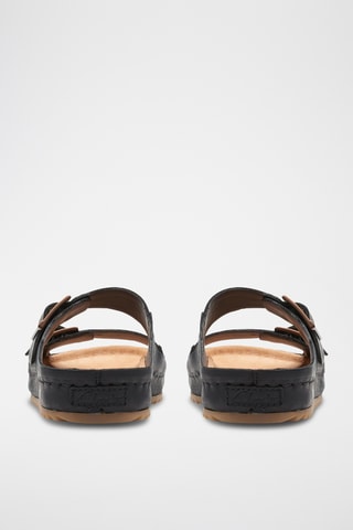 Mules en cuir Brookleigh - Noir