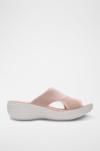 Mules compensés Marin Coral - Rose poudré