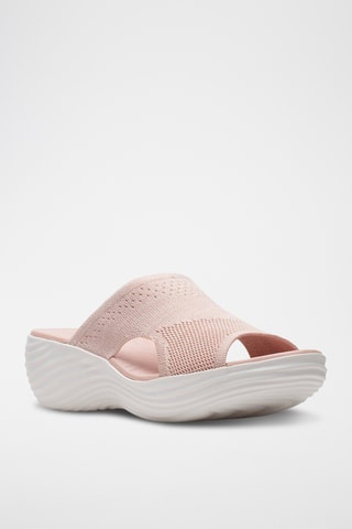 Mules compensés Marin Coral - Rose poudré