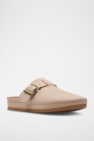 Mules en nubuck Brookleigh - Beige clair