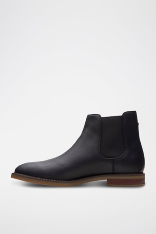 Boots Chelsea en cuir Jaxen - Noir
