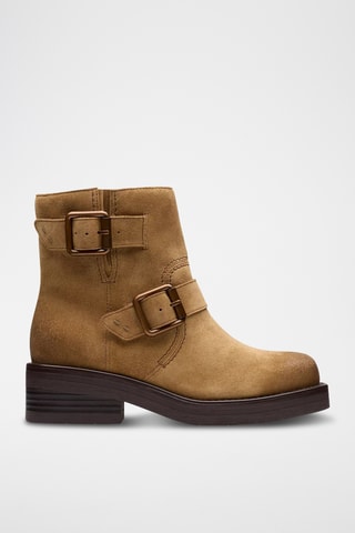 Bottines en nubuck Rebelle - Marron clair