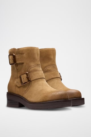 Bottines en nubuck Rebelle - Marron clair