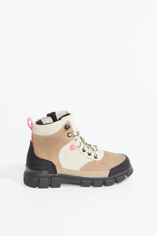 Bottines en cuir Evyn Hike - Ecru