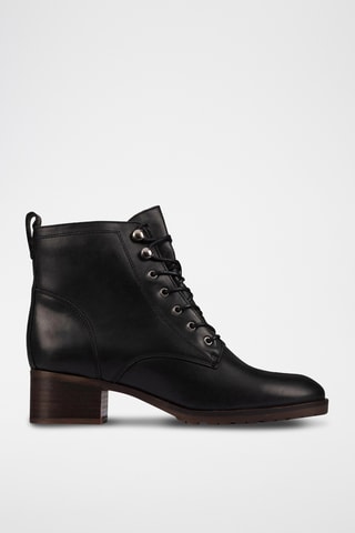Bottines en cuir Mila - Noir