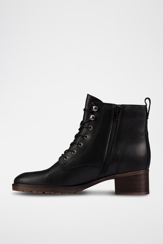 Bottines en cuir Mila - Noir