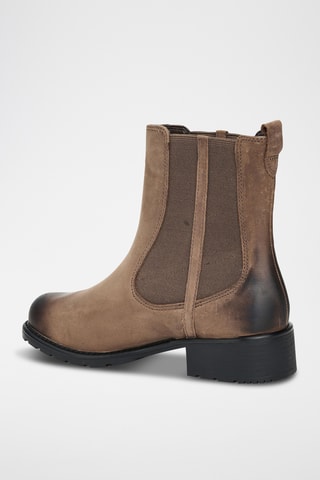 Bottines Chelsea en cuir Orinoco - Taupe