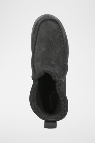 Bottines plateformes fourrées en nubuck Barleigh Pull - Noir