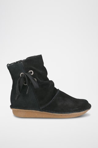Bottines plateformes en nubuck Funny Oak - Noir