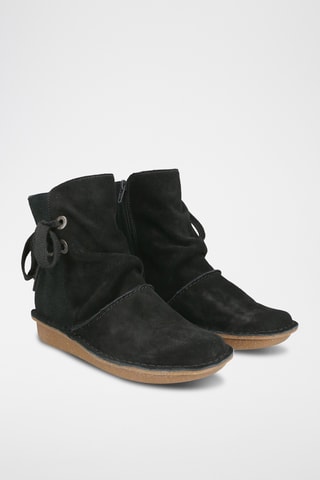 Bottines plateformes en nubuck Funny Oak - Noir