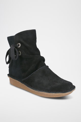 Bottines plateformes en nubuck Funny Oak - Noir