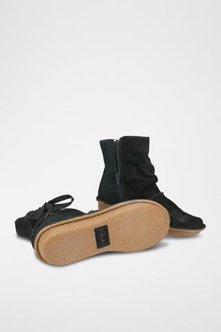 Bottines plateformes en nubuck Funny Oak - Noir