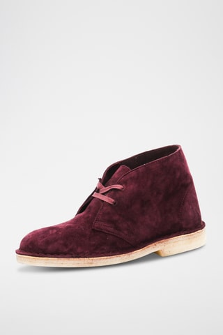 Bottines en nubuck Desert - Bordeaux