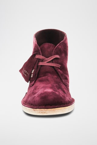 Bottines en nubuck Desert - Bordeaux