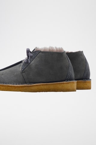 Bottines fourrées en nubuck Deserttrek Hi - Gris