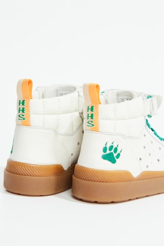 Baskets montantes en cuir Somerset Hi x Stranger Things - Ecru