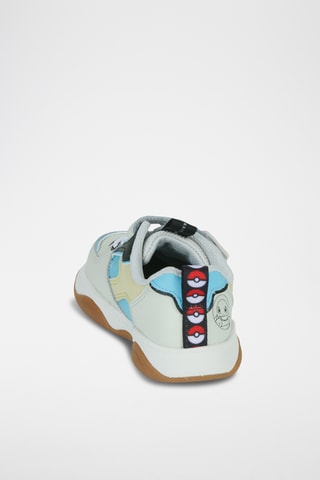 Baskets en cuir Grip Pearl x Carapuce Pokémon - Gris