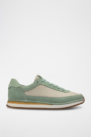 Baskets en nubuck CraftRun - Vert clair
