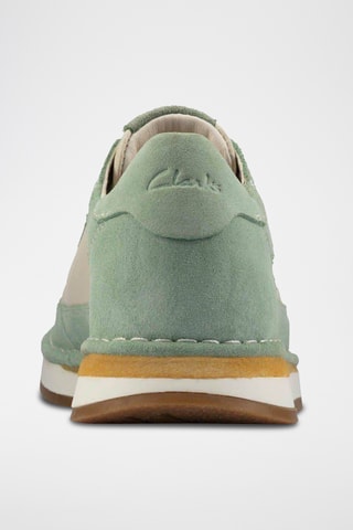 Baskets en nubuck CraftRun - Vert clair