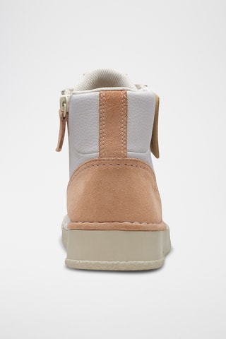 Baskets montantes en cuir CraftCup Rise - Rose clair