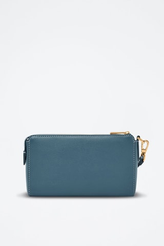 Bolso de mano de piel - Azul