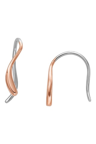 Pendientes - Rosa dorado y plateado