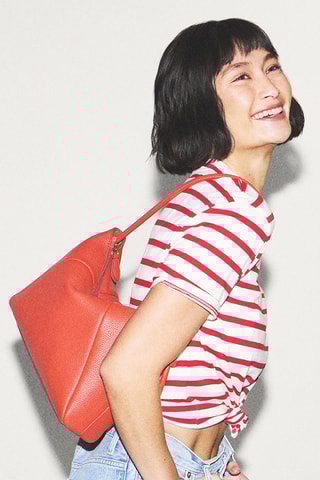 Bolso de piel - Naranja