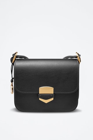 Bandolera de piel - Negro