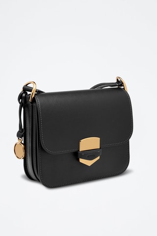 Bandolera de piel - Negro