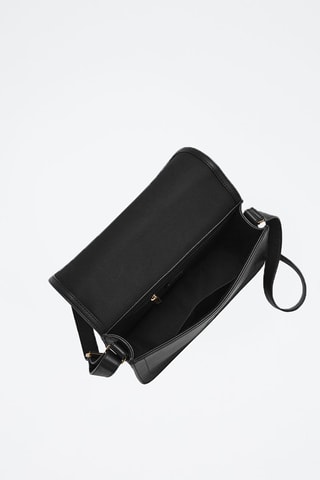 Bandolera de piel - Negro