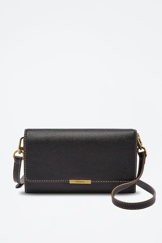 Bandolera de piel Jori - Negro