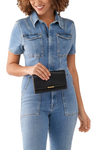 Bandolera de piel Jori - Negro