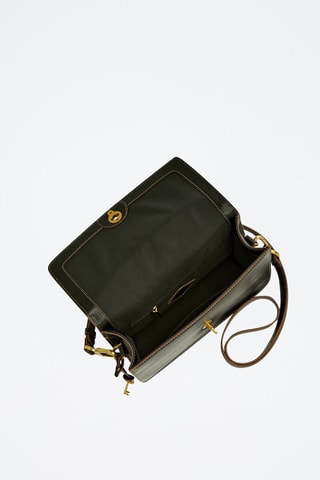 Bandolera de piel Ainsley - Negro