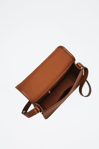 Bandolera de piel - Marrón