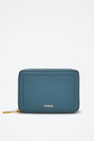 Cartera de piel - Azul