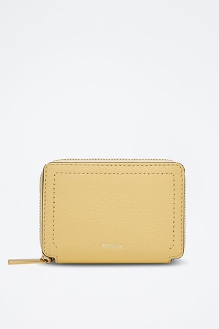 Cartera de piel - Amarillo