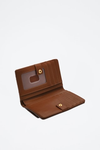 Cartera de piel - Marrón